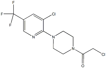 1-(chloroacetyl)-4-[3-chloro-5-(trifluoromethyl)pyridin-2-yl]piperazine Struktur