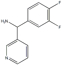 (3,4-difluorophenyl)(pyridin-3-yl)methanamine Struktur