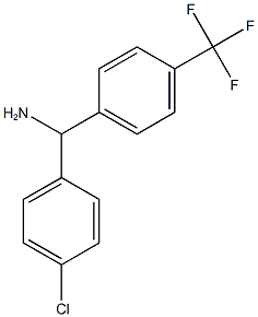 (4-chlorophenyl)[4-(trifluoromethyl)phenyl]methanamine Struktur