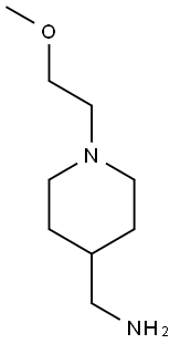 [1-(2-methoxyethyl)piperidin-4-yl]methanamine Struktur