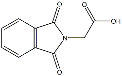 2-(1,3-dioxo-2,3-dihydro-1H-isoindol-2-yl)acetic acid Struktur