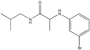 2-[(3-bromophenyl)amino]-N-(2-methylpropyl)propanamide Struktur