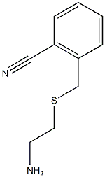 2-{[(2-aminoethyl)sulfanyl]methyl}benzonitrile Struktur