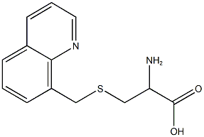 2-amino-3-[(quinolin-8-ylmethyl)sulfanyl]propanoic acid Struktur