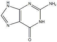 2-amino-6,9-dihydro-1H-purin-6-one Struktur