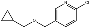 2-chloro-5-[(cyclopropylmethoxy)methyl]pyridine Struktur