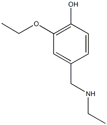 2-ethoxy-4-[(ethylamino)methyl]phenol Struktur