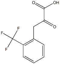 2-oxo-3-[2-(trifluoromethyl)phenyl]propanoic acid Struktur