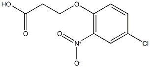 3-(4-chloro-2-nitrophenoxy)propanoic acid Struktur