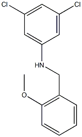 3,5-dichloro-N-[(2-methoxyphenyl)methyl]aniline Struktur