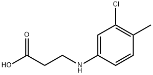 3-[(3-chloro-4-methylphenyl)amino]propanoic acid Struktur