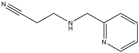 3-[(pyridin-2-ylmethyl)amino]propanenitrile Struktur