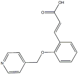 3-[2-(pyridin-4-ylmethoxy)phenyl]prop-2-enoic acid Struktur