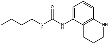 3-butyl-1-1,2,3,4-tetrahydroquinolin-5-ylurea Struktur