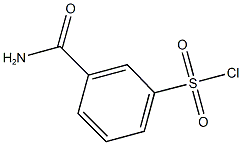 3-carbamoylbenzene-1-sulfonyl chloride Struktur