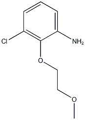 3-chloro-2-(2-methoxyethoxy)aniline Struktur