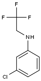 3-chloro-N-(2,2,2-trifluoroethyl)aniline Struktur