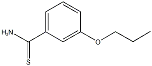 3-propoxybenzenecarbothioamide Struktur