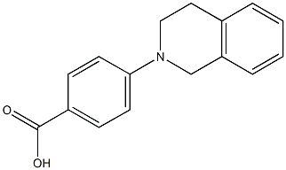 4-(1,2,3,4-tetrahydroisoquinolin-2-yl)benzoic acid Struktur