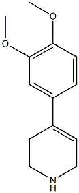 4-(3,4-dimethoxyphenyl)-1,2,3,6-tetrahydropyridine Struktur