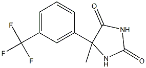 5-methyl-5-[3-(trifluoromethyl)phenyl]imidazolidine-2,4-dione Struktur