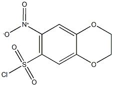 7-nitro-2,3-dihydro-1,4-benzodioxine-6-sulfonyl chloride Struktur