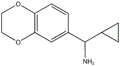 cyclopropyl(2,3-dihydro-1,4-benzodioxin-6-yl)methanamine Struktur