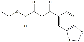 ethyl 4-(2H-1,3-benzodioxol-5-yl)-2,4-dioxobutanoate Struktur