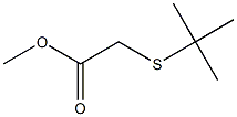 methyl 2-(tert-butylsulfanyl)acetate Structure