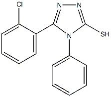 5-(2-chlorophenyl)-4-phenyl-4H-1,2,4-triazole-3-thiol Struktur