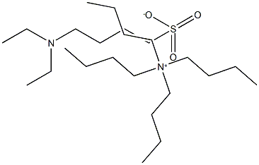 Tetrabutylammonium 4-(diethylamino)butane sulfonate Struktur