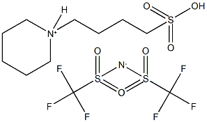 1-(4-Sulfobutyl)piperidinium bis(trifluoromethylsulfonyl)amide Struktur