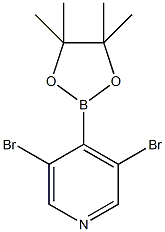 3,5-Dibromo-4-pyridineboronic acid pinacol ester Struktur