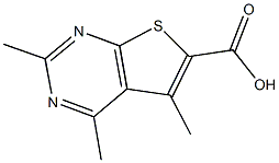 2,4,5-TRIMETHYLTHIENO[2,3-D]PYRIMIDINE-6-CARBOXYLIC ACID Struktur