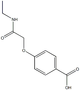 4-[2-(ETHYLAMINO)-2-OXOETHOXY]BENZOIC ACID Struktur