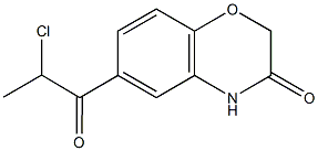 6-(2-CHLOROPROPANOYL)-2H-1,4-BENZOXAZIN-3(4H)-ONE Struktur