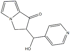 2-[HYDROXY(PYRIDIN-4-YL)METHYL]-2,3-DIHYDRO-1H-PYRROLIZIN-1-ONE Struktur