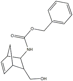 BENZYL 3-(HYDROXYMETHYL)BICYCLO[2.2.1]HEPT-5-EN-2-YLCARBAMATE Struktur