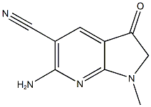 6-AMINO-1-METHYL-3-OXO-2,3-DIHYDRO-1H-PYRROLO[2,3-B]PYRIDINE-5-CARBONITRILE Struktur