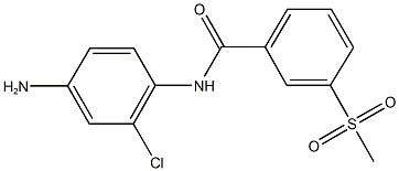 N-(4-AMINO-2-CHLOROPHENYL)-3-(METHYLSULFONYL)BENZAMIDE Struktur