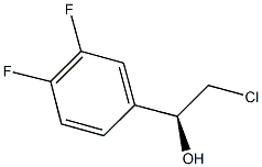 (1S)-2-CHLORO-1-(3,4-DIFLUOROPHENYL)ETHANOL Struktur