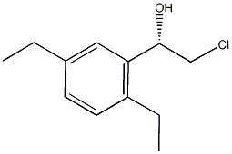 (1S)-2-CHLORO-1-(2,5-DIETHYLPHENYL)ETHANOL Struktur