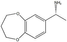 (1R)-1-(3,4-DIHYDRO-2H-1,5-BENZODIOXEPIN-7-YL)ETHANAMINE Struktur