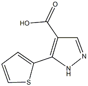 5-THIEN-2-YL-1H-PYRAZOLE-4-CARBOXYLIC ACID Struktur