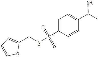 4-[(1R)-1-AMINOETHYL]-N-(2-FURYLMETHYL)BENZENESULFONAMIDE Struktur