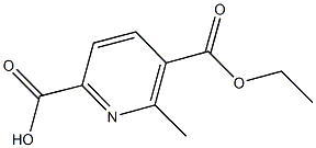 5-(ETHOXYCARBONYL)-6-METHYLPYRIDINE-2-CARBOXYLIC ACID Struktur