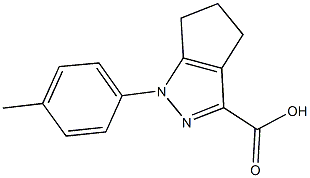 1-(4-METHYLPHENYL)-1,4,5,6-TETRAHYDROCYCLOPENTA[C]PYRAZOLE-3-CARBOXYLIC ACID Struktur