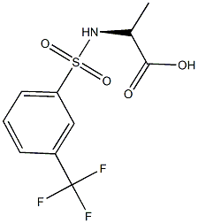 2-(3-Trifluoromethyl-benzenesulfonylamino)-propionic acid Struktur