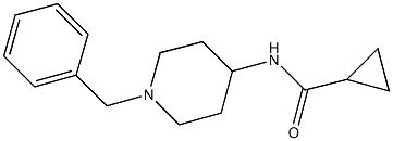 N-(1-benzylpiperidin-4-yl)cyclopropanecarboxamide Struktur