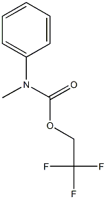 2,2,2-trifluoroethyl methyl(phenyl)carbamate Struktur